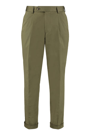 Pantaloni in cotone stretch-0